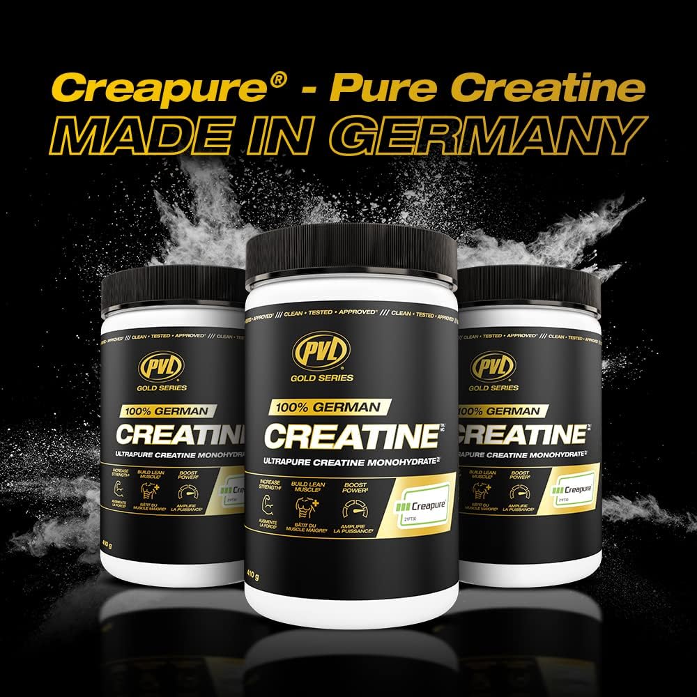 PVL Creapure Creatine – 100% Pure German Creatine Monohydrate Powder-Pharmaceutical Grade Muscle Building Supplement for Strength Training, Pre Workout & Post Workout Protein Support–410g 82 Servings - PrimeBioHealth - canada supplements