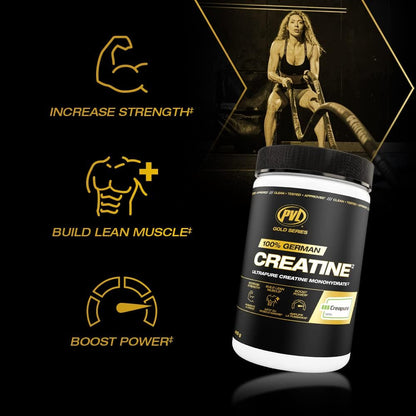 PVL Creapure Creatine – 100% Pure German Creatine Monohydrate Powder-Pharmaceutical Grade Muscle Building Supplement for Strength Training, Pre Workout & Post Workout Protein Support–410g 82 Servings - PrimeBioHealth - canada supplements