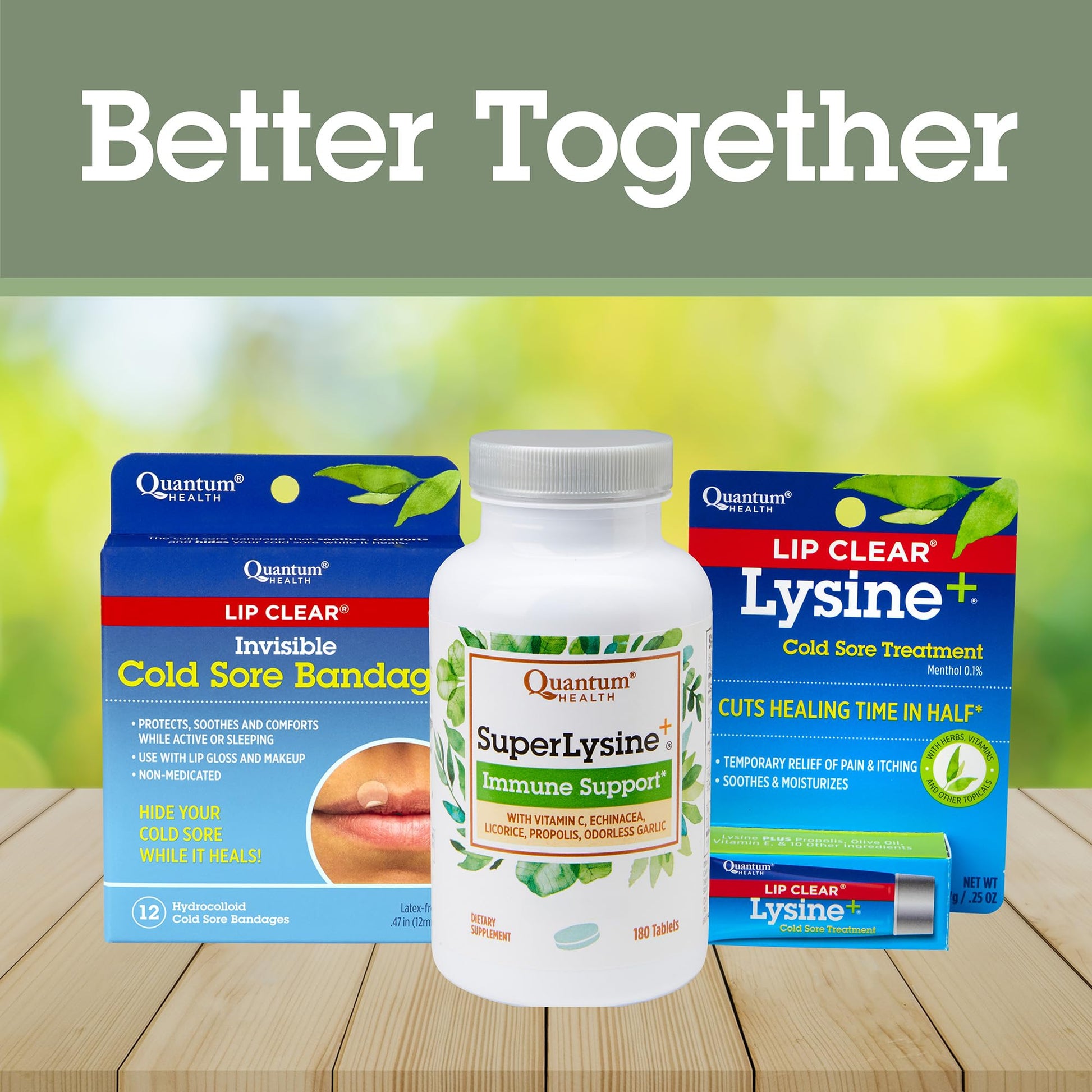 Quantum Health Super Lysine+ / Advanced Formula Lysine+ Immune Support with Vitamin C, Echinacea, Licorice, Propolis, Odorless Garlic - PrimeBioHealth - canada supplements