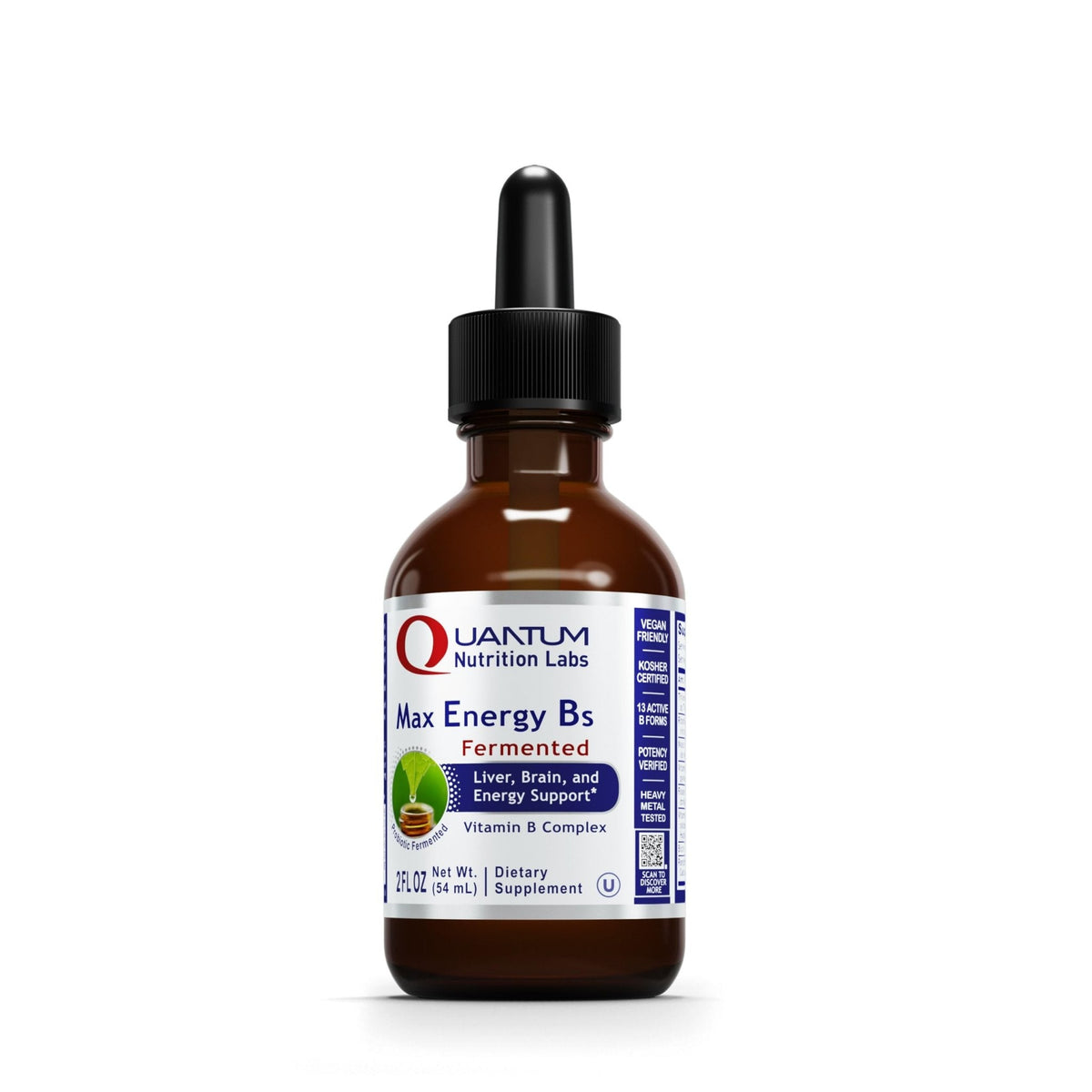 Quantum Nutrition Labs Max Energy B - Vitamin B Complex Liquid Drops, Organic Supplement for Women and Men - PrimeBioHealth - canada supplements