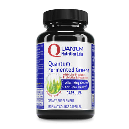Quantum Nutrition Labs Quantum Fermented Greens- Super Greens Supplement, Superfood Blend, Organic Vitamins with Probiotic - Daily Greens with Spinach, Chlorella - PrimeBioHealth - canada supplements