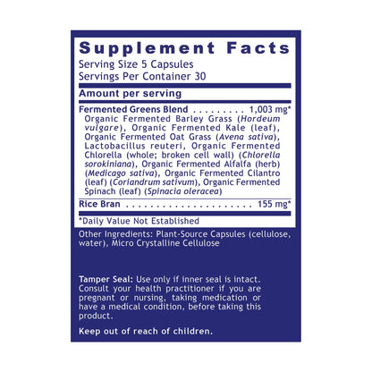 Quantum Nutrition Labs Quantum Fermented Greens- Super Greens Supplement, Superfood Blend, Organic Vitamins with Probiotic - Daily Greens with Spinach, Chlorella - PrimeBioHealth - canada supplements
