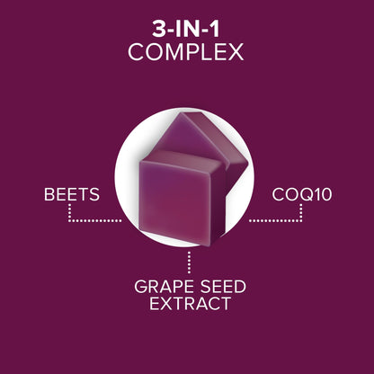 Qunol Beets Chews for Blood Pressure Support, 3 in 1 Beets + CoQ10 + Grape Seed Extract, - PrimeBioHealth - canada supplements