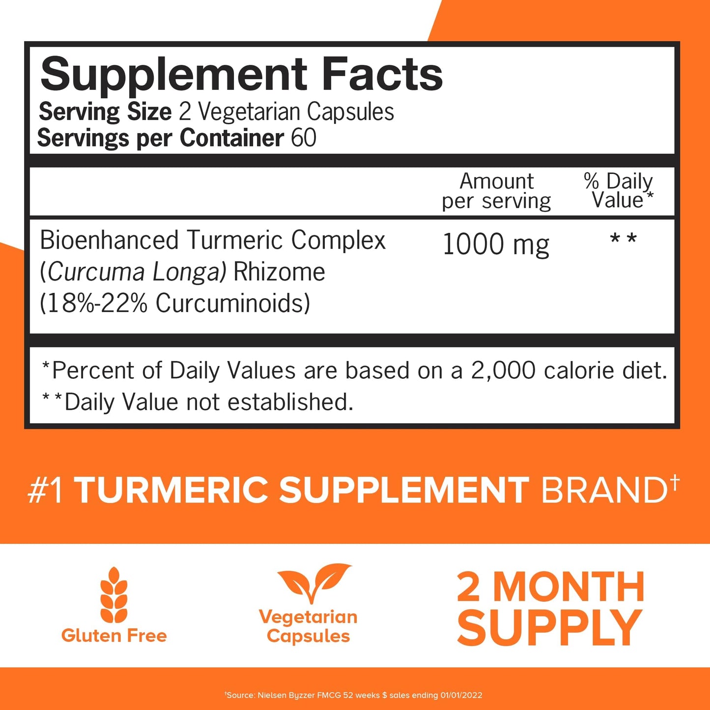 Qunol Turmeric Curcumin Supplement, Turmeric 1000mg With Ultra High Absorption, Joint Support Supplement, Extra Strength Turmeric Capsules, 2 Month Supply, 120 Count (Pack of 1) - PrimeBioHealth - canada supplements