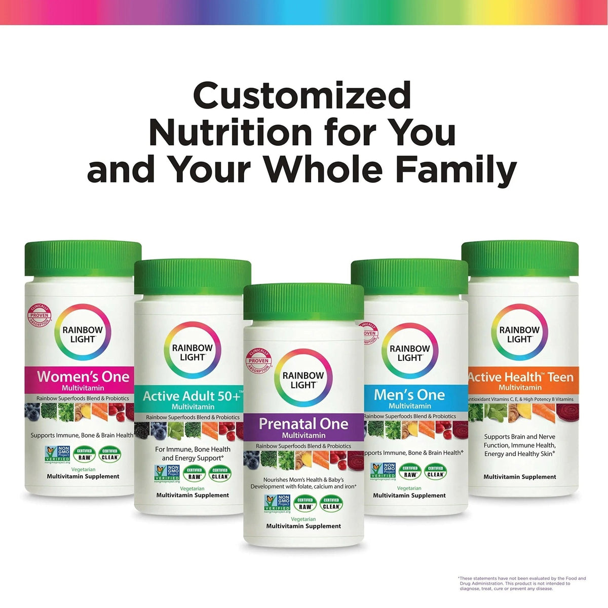 Rainbow Light Adult Multivitamin, Vitamins C & Zinc, B Complex & Choline, Calcium & Vitamin D Supports Bone Health - PrimeBioHealth - canada supplements