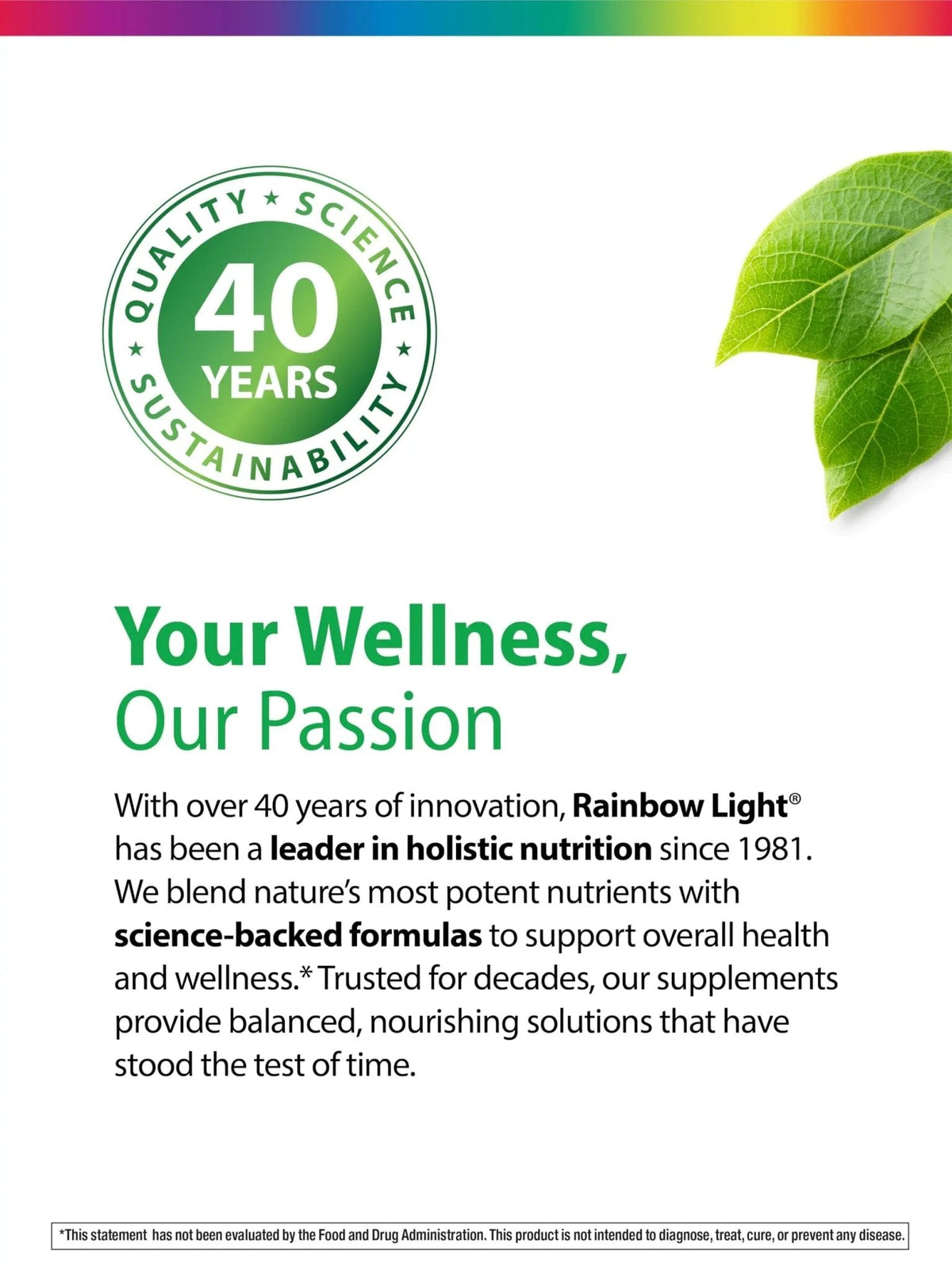 Rainbow Light Kids One + Multivitamin | 50 Chewable Tablets | with Iron & Tummy Friendly Probiotics | Fruit Punch Flavor | Real Food Nutrients - PrimeBioHealth - canada supplements