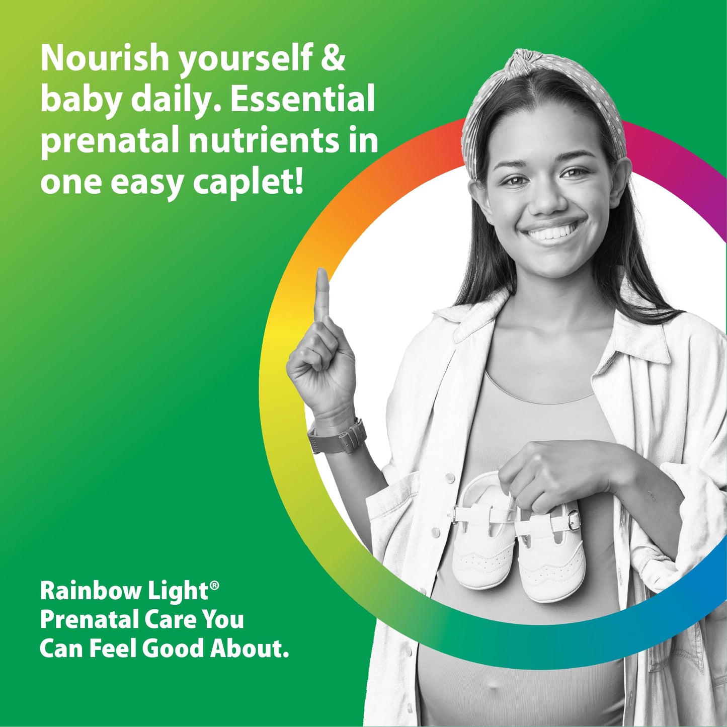 Rainbow Light Prenatal One Multivitamin Support from Conception to Postnatal, High Potency, Clinically Proven Absorption of Vitamin D, B2, Folate, Calcium - PrimeBioHealth - canada supplements
