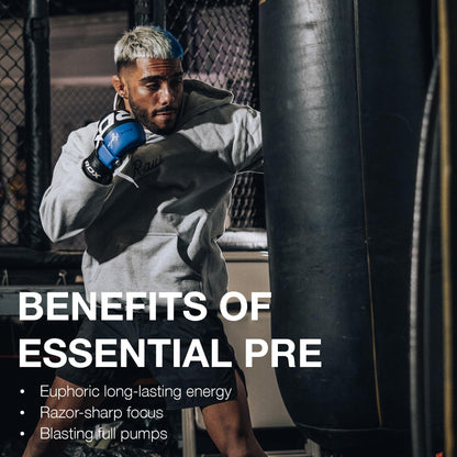 RAW Essential Pre-Workout Powder (Champion Mentality) - Chris Bumstead Sports Nutrition Supplement for Men & Women - Preworkout Energy Powder with Caffein - PrimeBioHealth - canada supplements