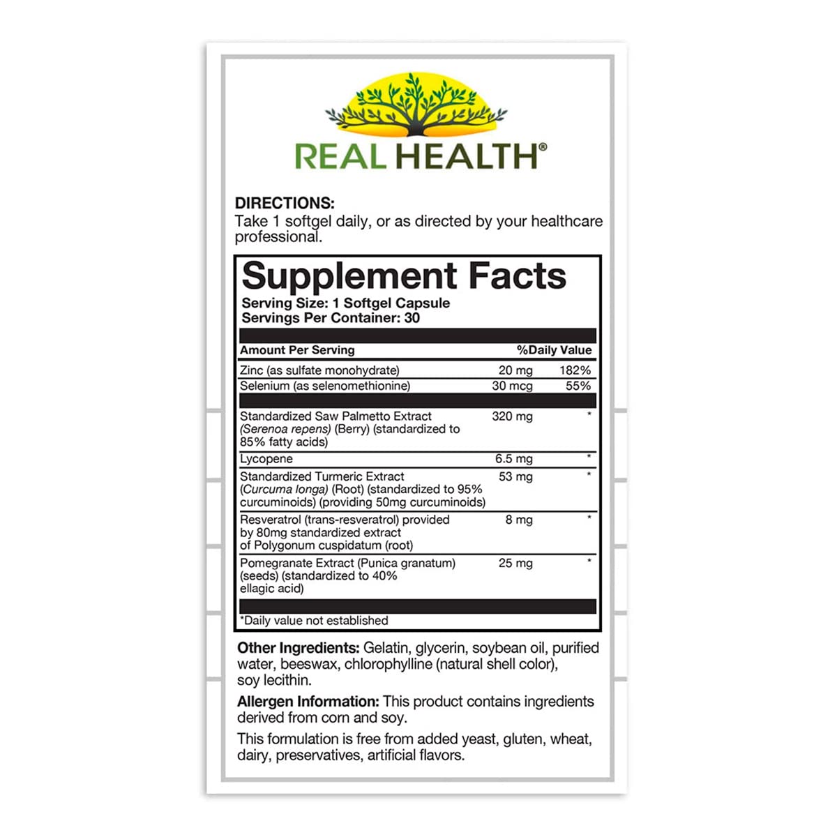 Real Health The Prostate Formula - Prostate Health Supplements for Men, Saw Palmetto Formula for Healthy Bladder and Urinary Support, - PrimeBioHealth - canada supplements