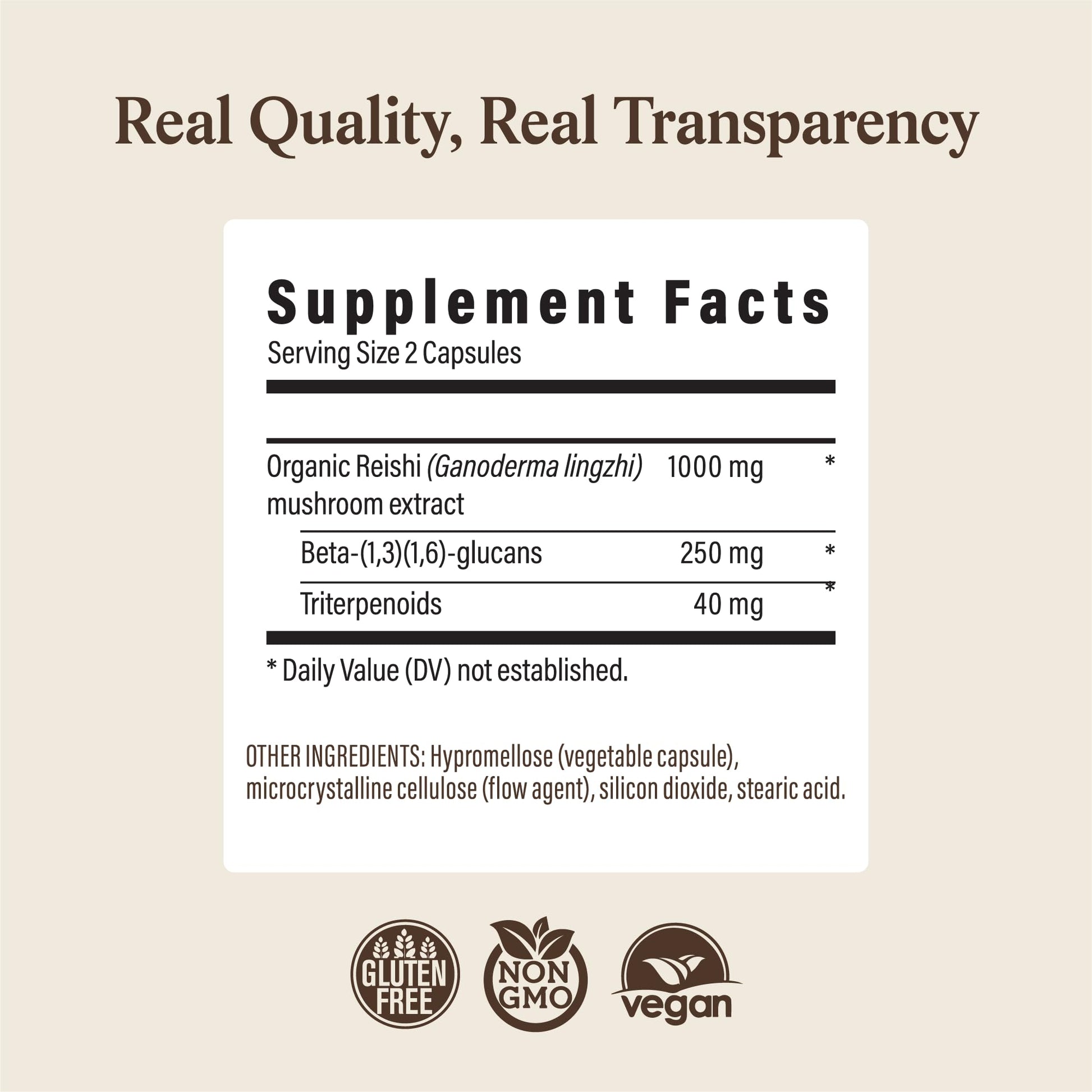 Real Mushrooms Reishi Mushroom Capsules - Handpicked Organic Mushroom Extracts - PrimeBioHealth - canada supplements