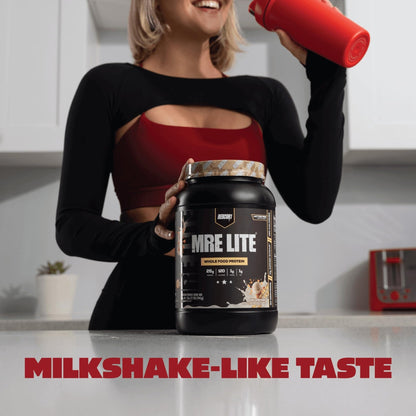 REDCON1 MRE LITE Whole Food Protein Powder, Vanilla Milkshake - Lactose Free & Sugar Free Meal Replacement with Animal Protein Blends - Easy to Digest Formula - Only 1g Carb per Serving (30 Servings) - PrimeBioHealth - canada supplements