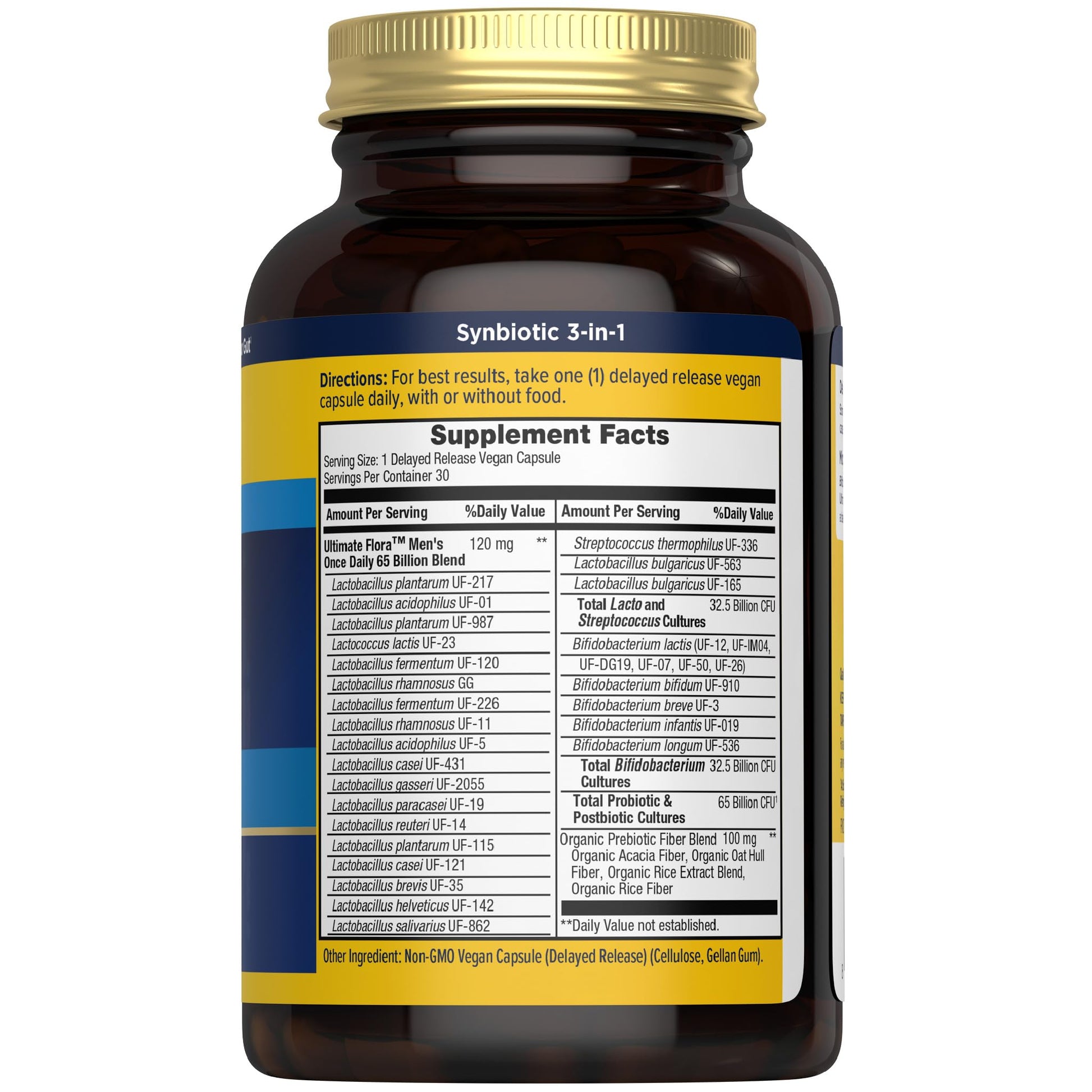 Renew Life Ultimate Flora Probiotics for Men 65 Billion CFU Delayed Release Vegan Capsules | Digestive Health | Immune Health | Dairy Free | 30 Count - PrimeBioHealth - canada supplements
