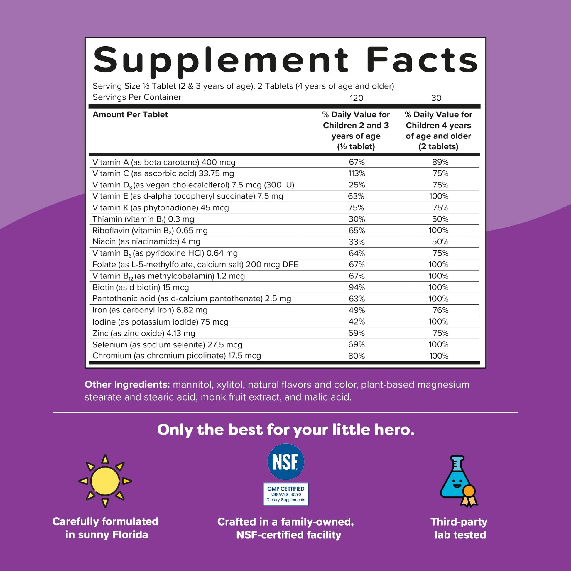 Renzo's Picky Eater Kids Multivitamin with Iron - Dissolvable Kids Vitamins with Iron, Zinc, Vitamin C, Vitamin D, E & K, Sugar-Free Melty Tabs, Orange Flavor - PrimeBioHealth - canada supplements
