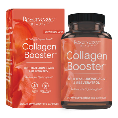 Reserveage Beauty Collagen Booster - Supplement for Skincare & Joint Health - Supports Healthy Collagen Production for Women - 60 Capsules (30 Servings) - PrimeBioHealth - canada supplements