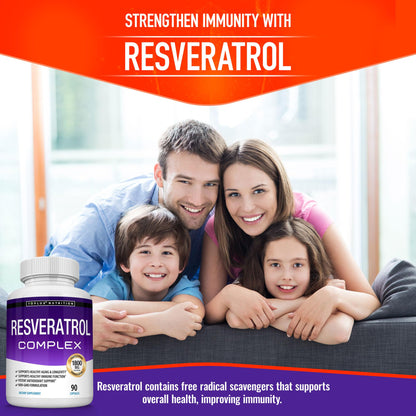 Resveratrol Supplement 1800 mg Antioxidant Complex - Highly Potent Natural Trans-Resveratrol Pills for Healthy Aging, Overall Health Support, Immune System - PrimeBioHealth - canada supplements