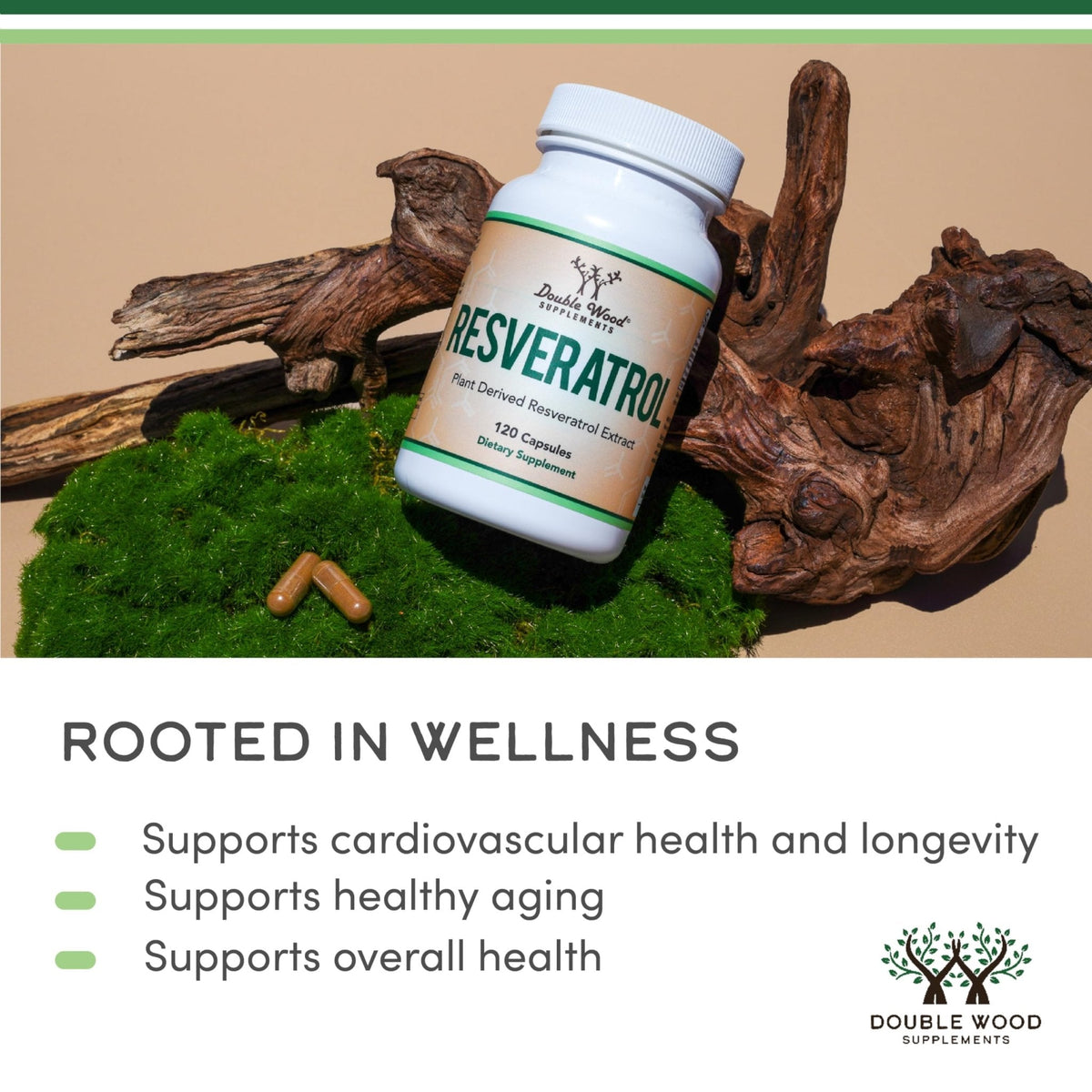 Resveratrol Supplement 500mg Per Serving, 120 Capsules (Resveratrol Polygonum Root Extract Providing 50% Trans Resveratrol) - PrimeBioHealth - canada supplements