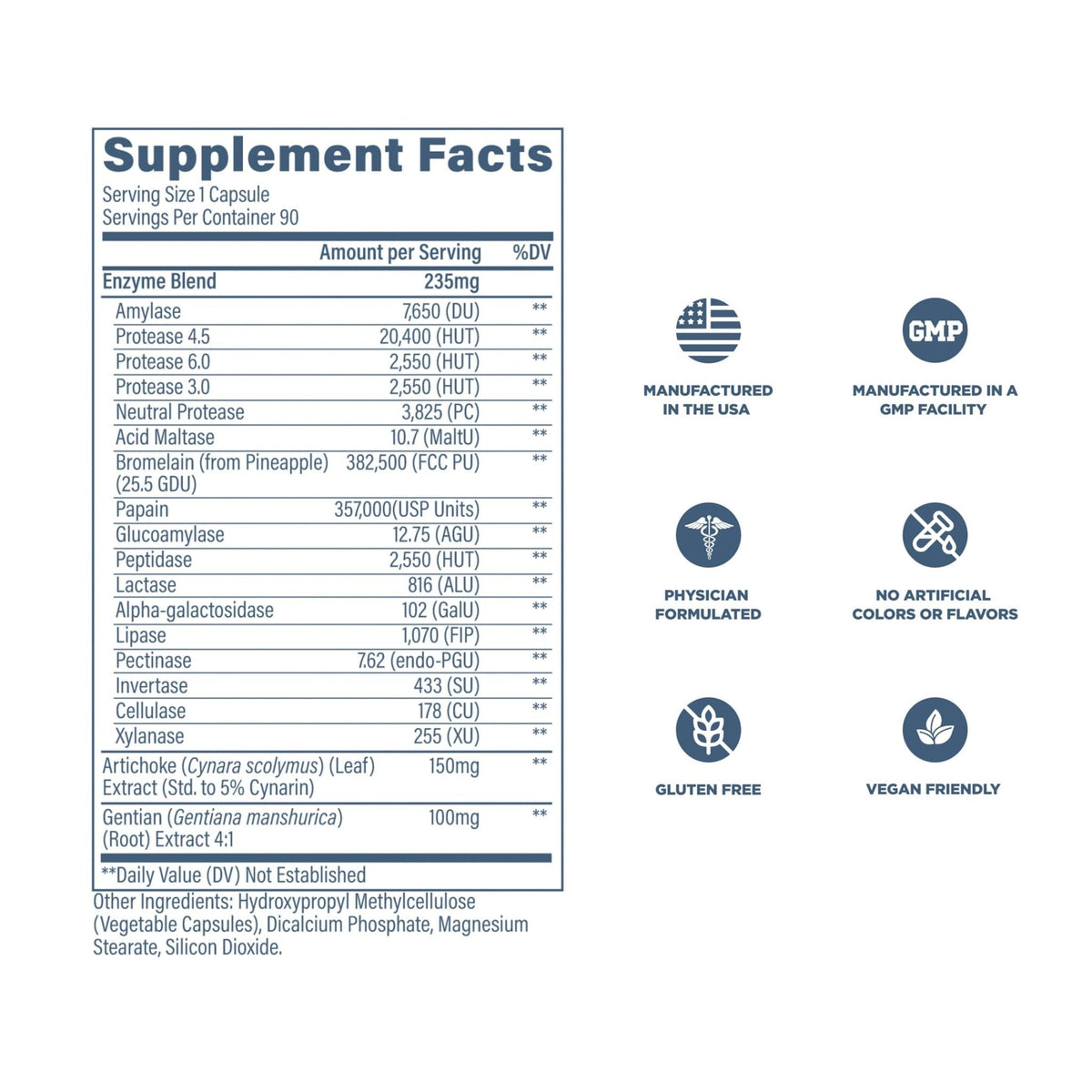Revive MD Digest Aid, Digestive Support Supplement for Men & Women - Comprehensive Digestive Enzyme Blend with Probiotics & Prebiotics for Gut Health & Healthy Digestion - PrimeBioHealth - canada supplements