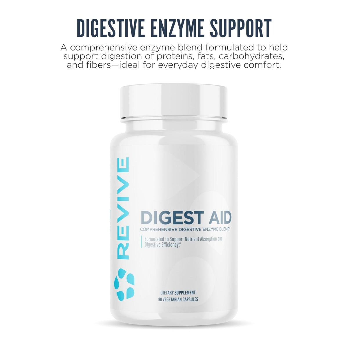 Revive MD Digest Aid, Digestive Support Supplement for Men & Women - Comprehensive Digestive Enzyme Blend with Probiotics & Prebiotics for Gut Health & Healthy Digestion - PrimeBioHealth - canada supplements