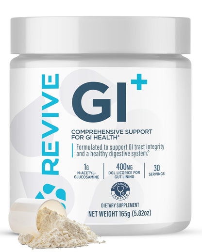Revive MD Digestive Health Supplement, GI Plus (30 Servings) - Supports Gut Health for Women & Men - Promotes Regularity & Bowel Function - PrimeBioHealth - canada supplements