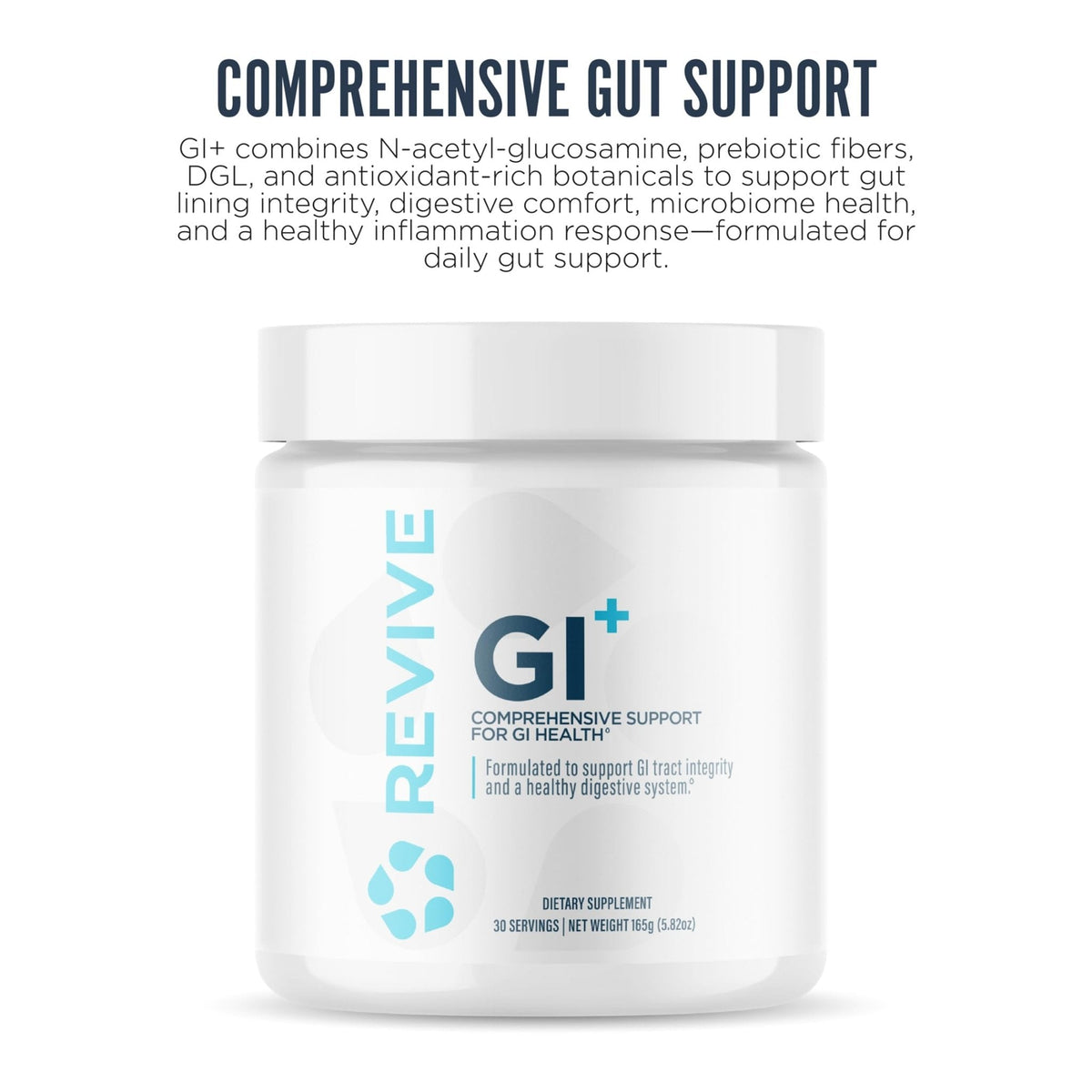 Revive MD Digestive Health Supplement, GI Plus (30 Servings) - Supports Gut Health for Women & Men - Promotes Regularity & Bowel Function - PrimeBioHealth - canada supplements