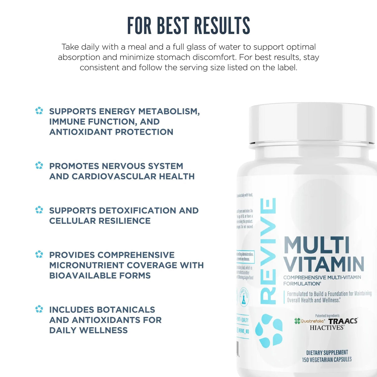 Revive MD Multi-Vitamin Supplement for Men & Women – Daily Multivitamin Supports Energy, Immunity & Overall Health with Essential Vitamins - PrimeBioHealth - canada supplements