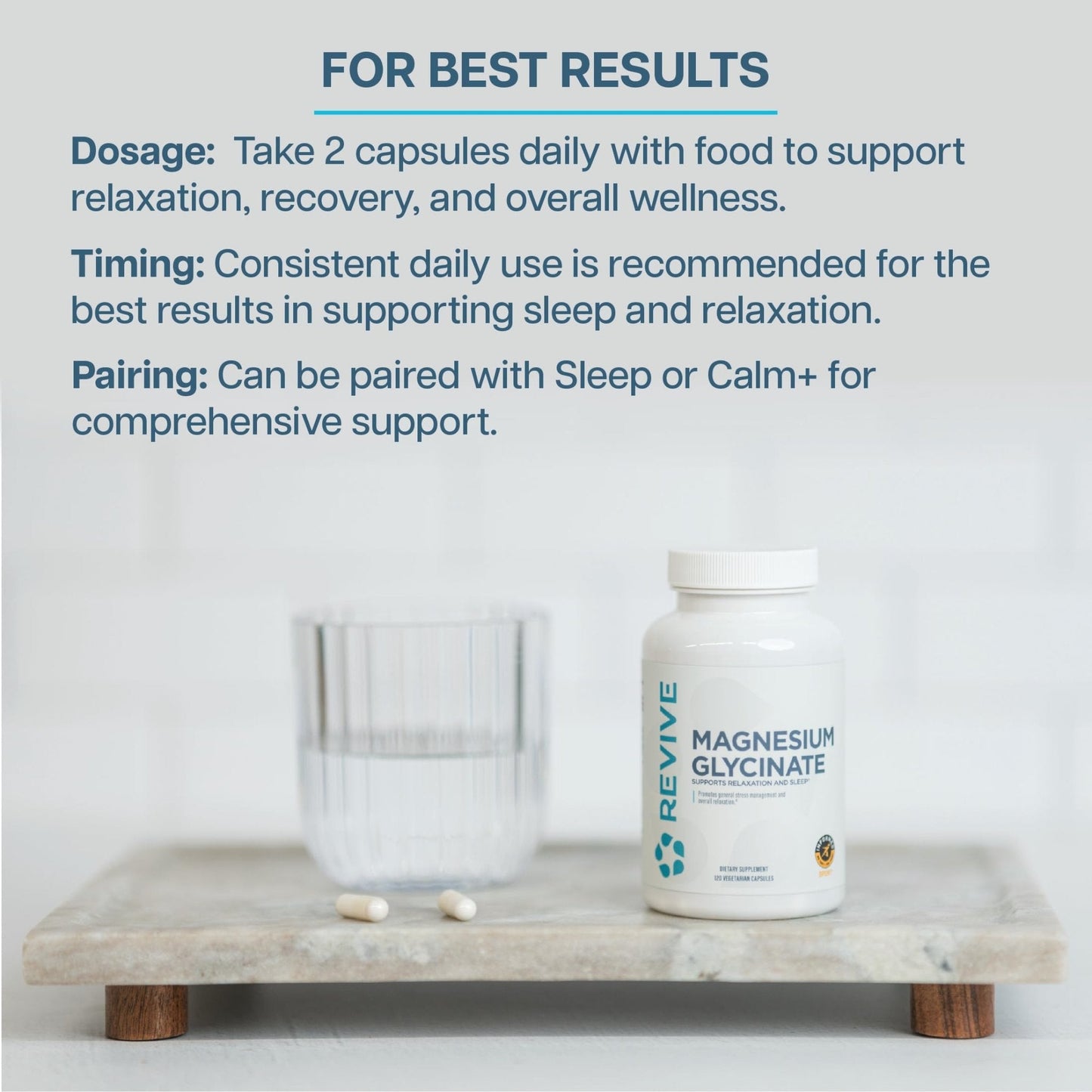 Revive MD Pure Magnesium Glycinate 200mg – High Absorption Supplement for Relaxation, Stress Relief, Sleep & Memory Support – Promotes Strong Bones - PrimeBioHealth - canada supplements