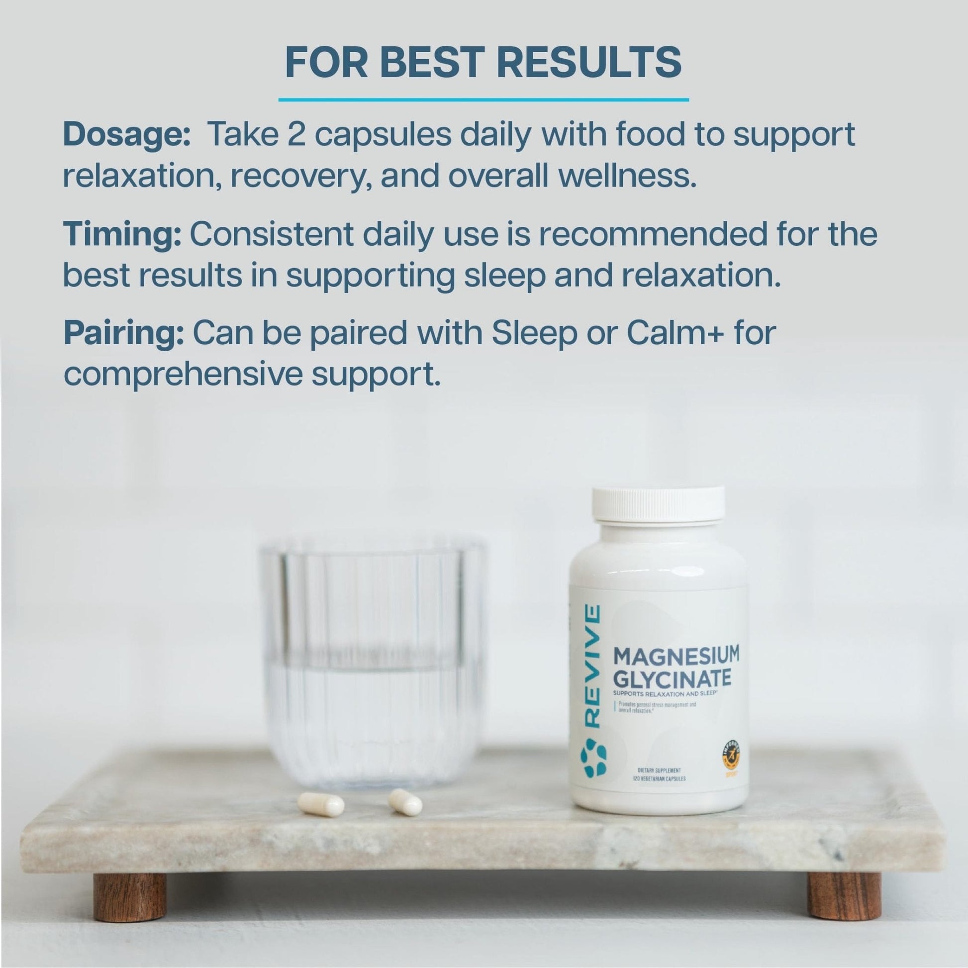 Revive MD Pure Magnesium Glycinate 200mg – High Absorption Supplement for Relaxation, Stress Relief, Sleep & Memory Support – Promotes Strong Bones - PrimeBioHealth - canada supplements