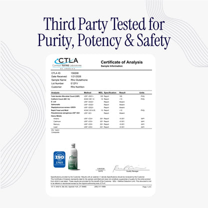 Rho Nutrition Liposomal Glutathione - Ultra High Absorption Liquid Glutathione Supplement - Supports Natural Detoxification, Immune System, Skin Health - PrimeBioHealth - canada supplements