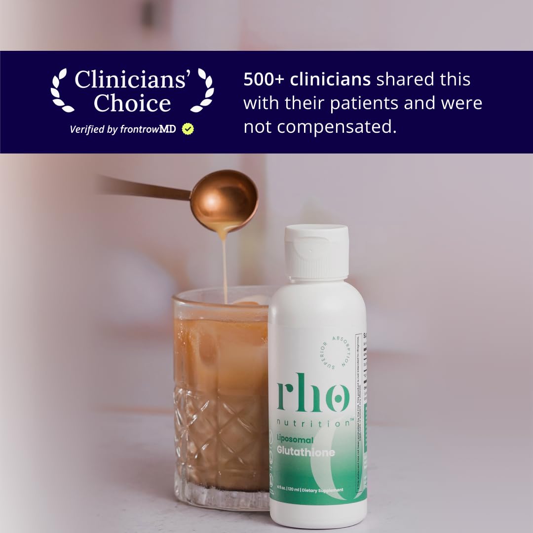 Rho Nutrition Liposomal Glutathione - Ultra High Absorption Liquid Glutathione Supplement - Supports Natural Detoxification, Immune System, Skin Health - PrimeBioHealth - canada supplements