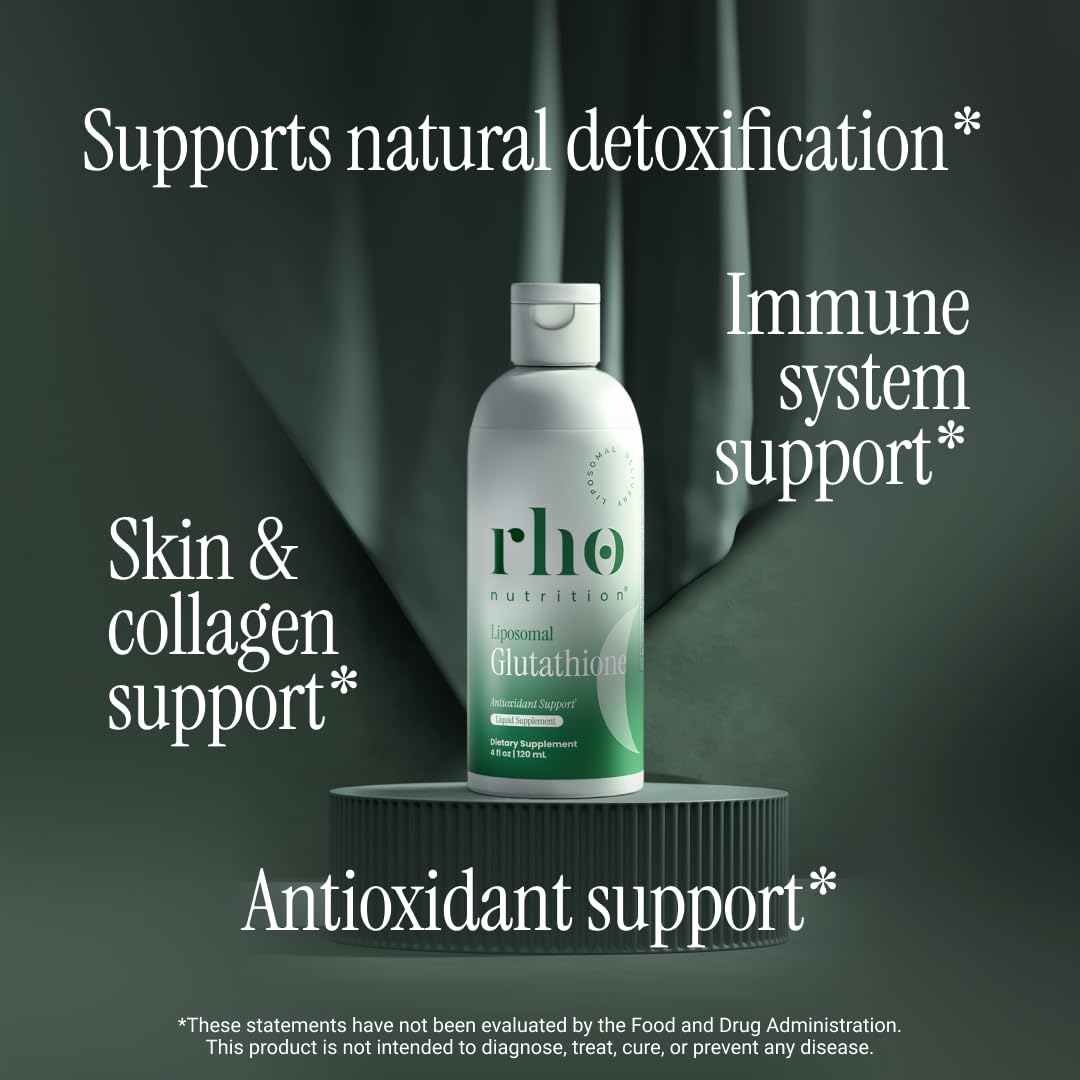 Rho Nutrition Liposomal Glutathione - Ultra High Absorption Liquid Glutathione Supplement - Supports Natural Detoxification, Immune System, Skin Health - PrimeBioHealth - canada supplements
