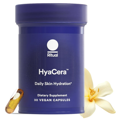 Ritual Hyaluronic Acid Skin Supplement - With Hyabest® and Ceratiq® - HyaCera Clinically Proven to Reduce Wrinkles, Fine Lines & Improve Skin Smoothness - PrimeBioHealth - canada supplements
