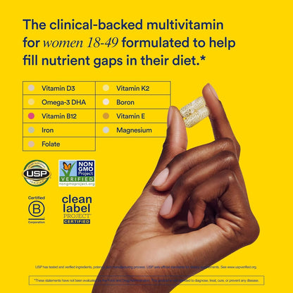 Ritual Women’s 18+ Daily Multivitamin - Key Essential Vitamins and Minerals to Support Energy, Heart, Bone, Brain Health* - Clinical Backed - Vegan - PrimeBioHealth - canada supplements