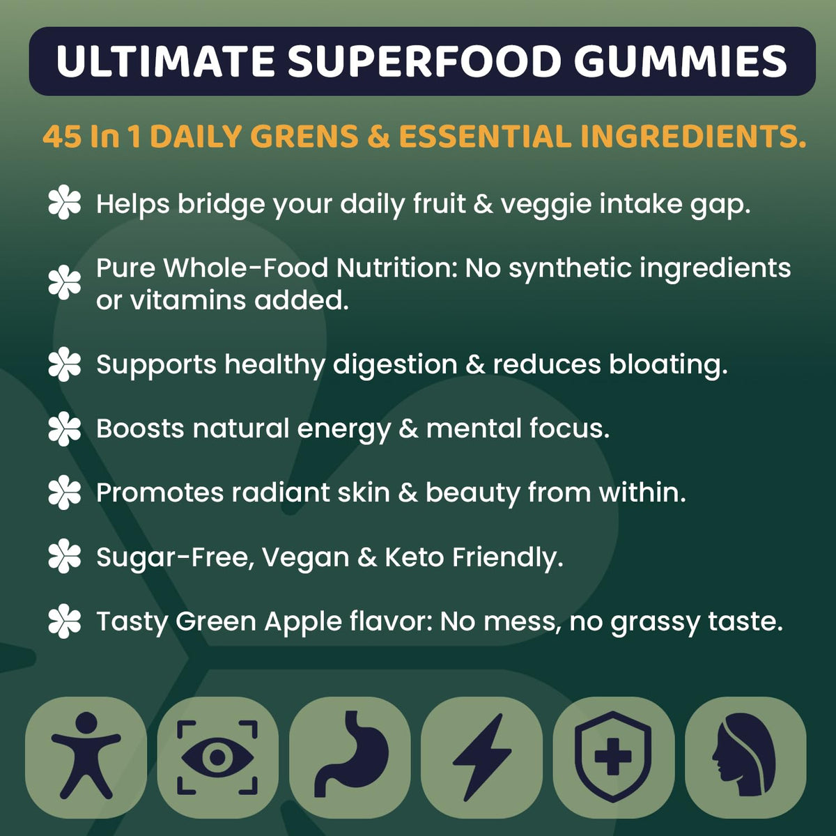 ROOTI Greens + Superfoods Gummies for Adults – 7-in-1 Whole Food Supplement, Spirulina, Lion’s Mane, Probiotics, Fiber & Digestive Enzymes Vegan, Sugar-Free, - PrimeBioHealth - canada supplements