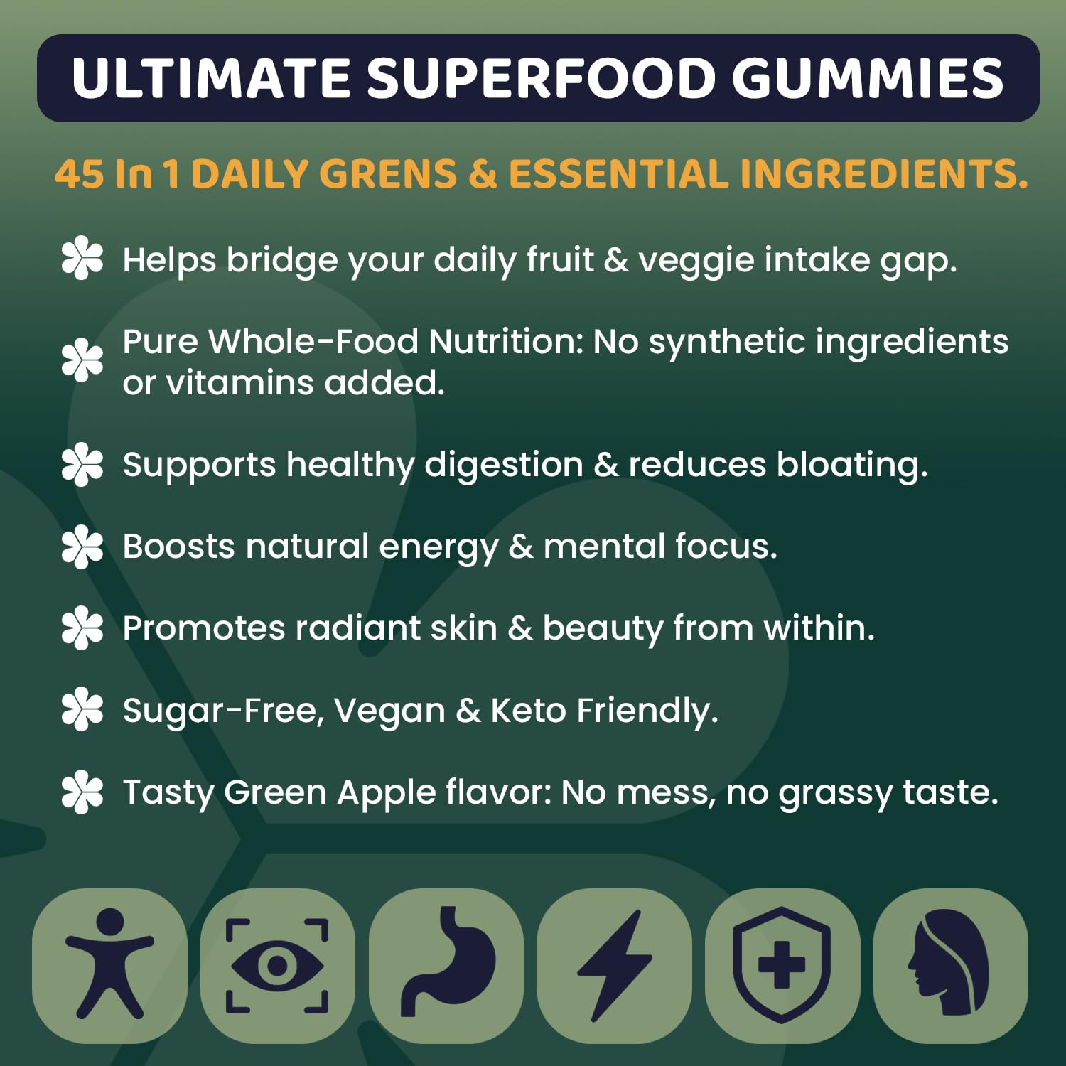 ROOTI Greens + Superfoods Gummies for Adults – 7-in-1 Whole Food Supplement, Spirulina, Lion’s Mane, Probiotics, Fiber & Digestive Enzymes Vegan, Sugar-Free, - PrimeBioHealth - canada supplements