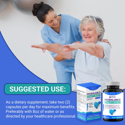 Ruolai ProBalance Probiotics for Women 68B CFU – Menopause, Bloat & Belly Support – Turmeric & Moringa - PrimeBioHealth - canada supplements