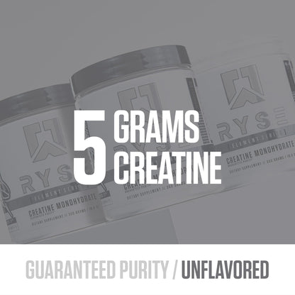 RYSE Creatine Monohydrate Powder - Unflavored - Supports Men & Women Lean Muscle Growth, Strength, Power, and Endurance - Helps Reduce Fatigue - PrimeBioHealth - canada supplements