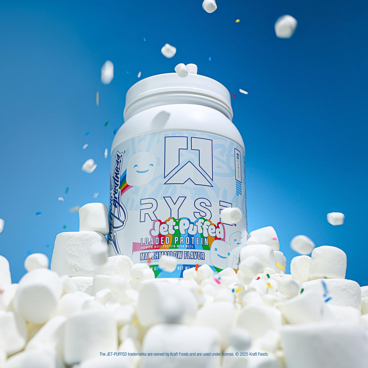 RYSE Loaded Protein Powder - Jet-Puffed Marshmallow - 25g Whey Protein Isolate & Concentrate with Prebiotic Fiber & MCTs - Low Carb, Low Sugar, Digestive-Friendly - 27 Servings / 2 lb Tub - PrimeBioHealth - canada supplements