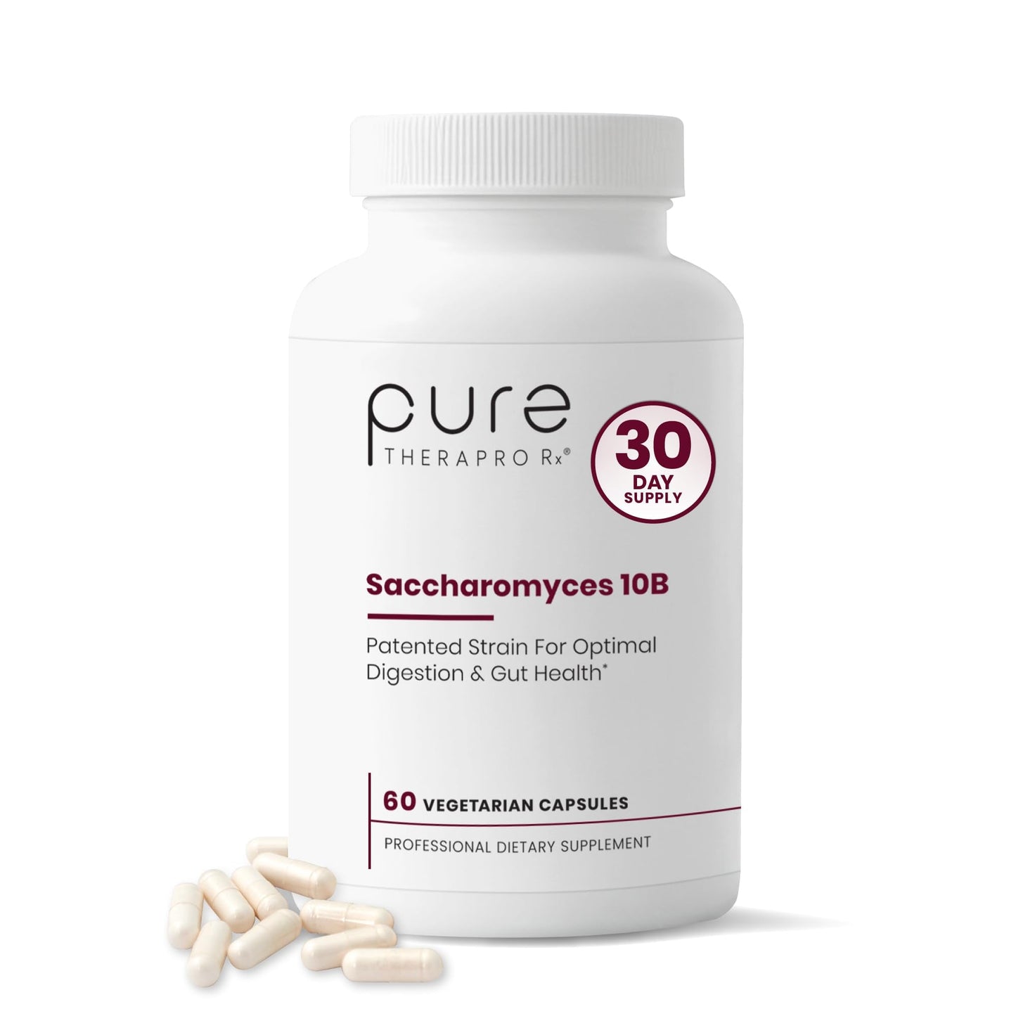 Saccharomyces Boulardii Probiotics 10 Billion CFU Made in USA | No Fillers Patented Strain: Lynside CNCM I-3799 Probiotics for Men and Women | Pure TheraPro Rx, Pharma Grade 120 Count - PrimeBioHealth - canada supplements