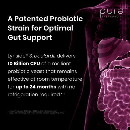 Saccharomyces Boulardii Probiotics 10 Billion CFU Made in USA | No Fillers Patented Strain: Lynside CNCM I-3799 Probiotics for Men and Women | Pure TheraPro Rx, Pharma Grade 120 Count - PrimeBioHealth - canada supplements
