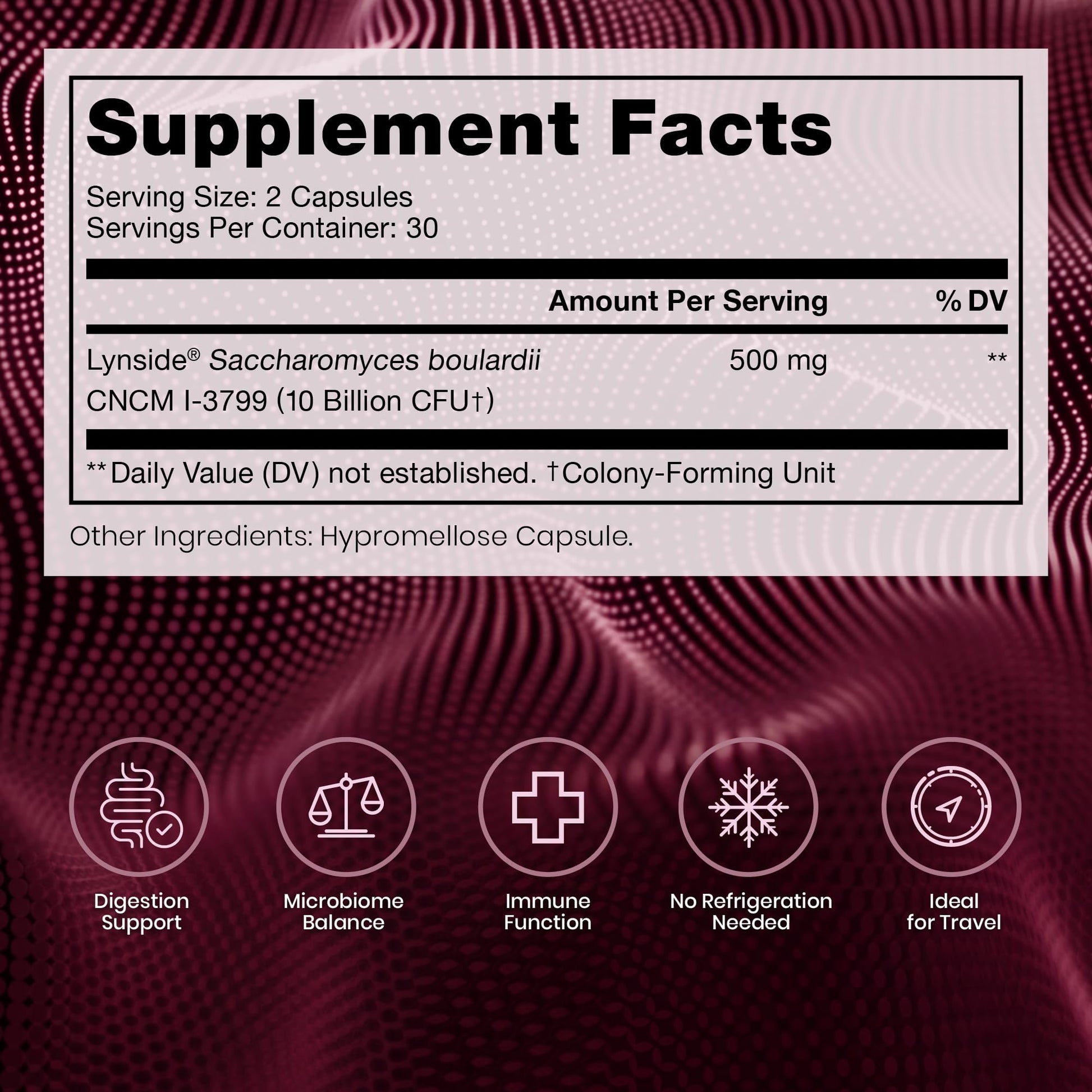Saccharomyces Boulardii Probiotics 10 Billion CFU Made in USA | No Fillers Patented Strain: Lynside CNCM I-3799 Probiotics for Men and Women | Pure TheraPro Rx, Pharma Grade 120 Count - PrimeBioHealth - canada supplements