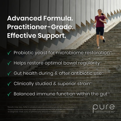Saccharomyces Boulardii Probiotics 10 Billion CFU Made in USA | No Fillers Patented Strain: Lynside CNCM I-3799 Probiotics for Men and Women | Pure TheraPro Rx, Pharma Grade 120 Count - PrimeBioHealth - canada supplements