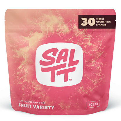 SALTT Electrolytes Powder Packets, Fruit Variety Pack (30 Packets) - Magnesium, Potassium, Sodium, Trace Minerals - Vegan, Sugar Free, Gluten Free - Travel Essentials - Made in USA - PrimeBioHealth - canada supplements