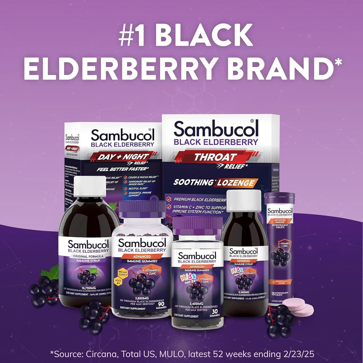 Sambucol Elderberry Gummies - Immune Support Supplement for Adults & Kids with Vitamin C & Zinc, Sambucol Elderberry - PrimeBioHealth - canada supplements