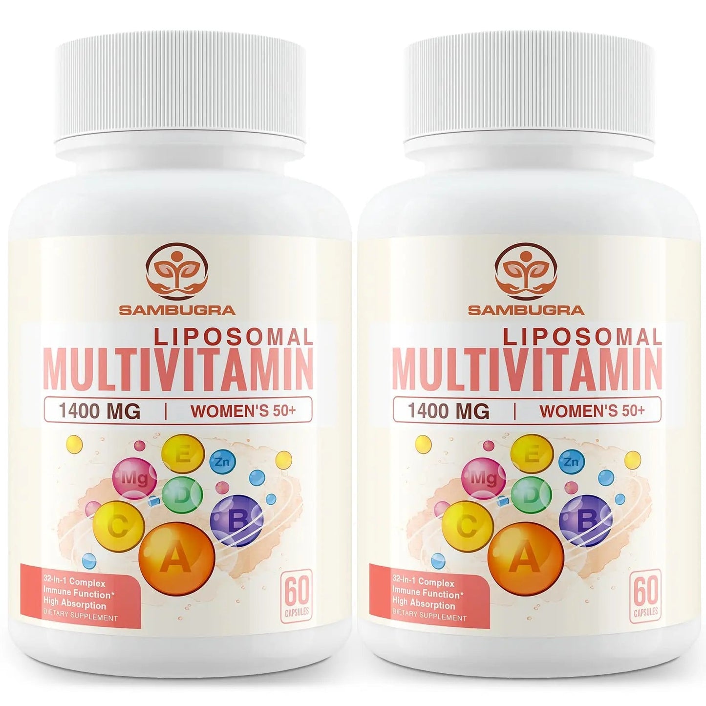 Sambugra Liposomal Multivitamin for Women 50+ - Women Daily Multivitamin with 32 Ingredients, CoQ10, Vitamins C, B, D, E - PrimeBioHealth - canada supplements