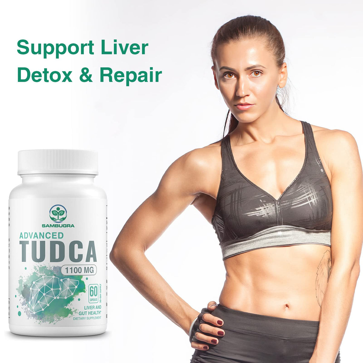 Sambugra TUDCA Liver Supplements 1100mg, 3rd Party Tested Ultra Strength Bile Salt TUDCA Supplement, Liver Support for Detox - PrimeBioHealth - canada supplements