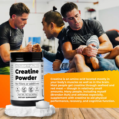 Santa Cruz Paleo, Creatine Monohydrate Powder Micronized, Unflavored Pre Workout and Muscle Support Supplement, Gluten Free Keto, Mix with Water or Shakes - PrimeBioHealth - canada supplements