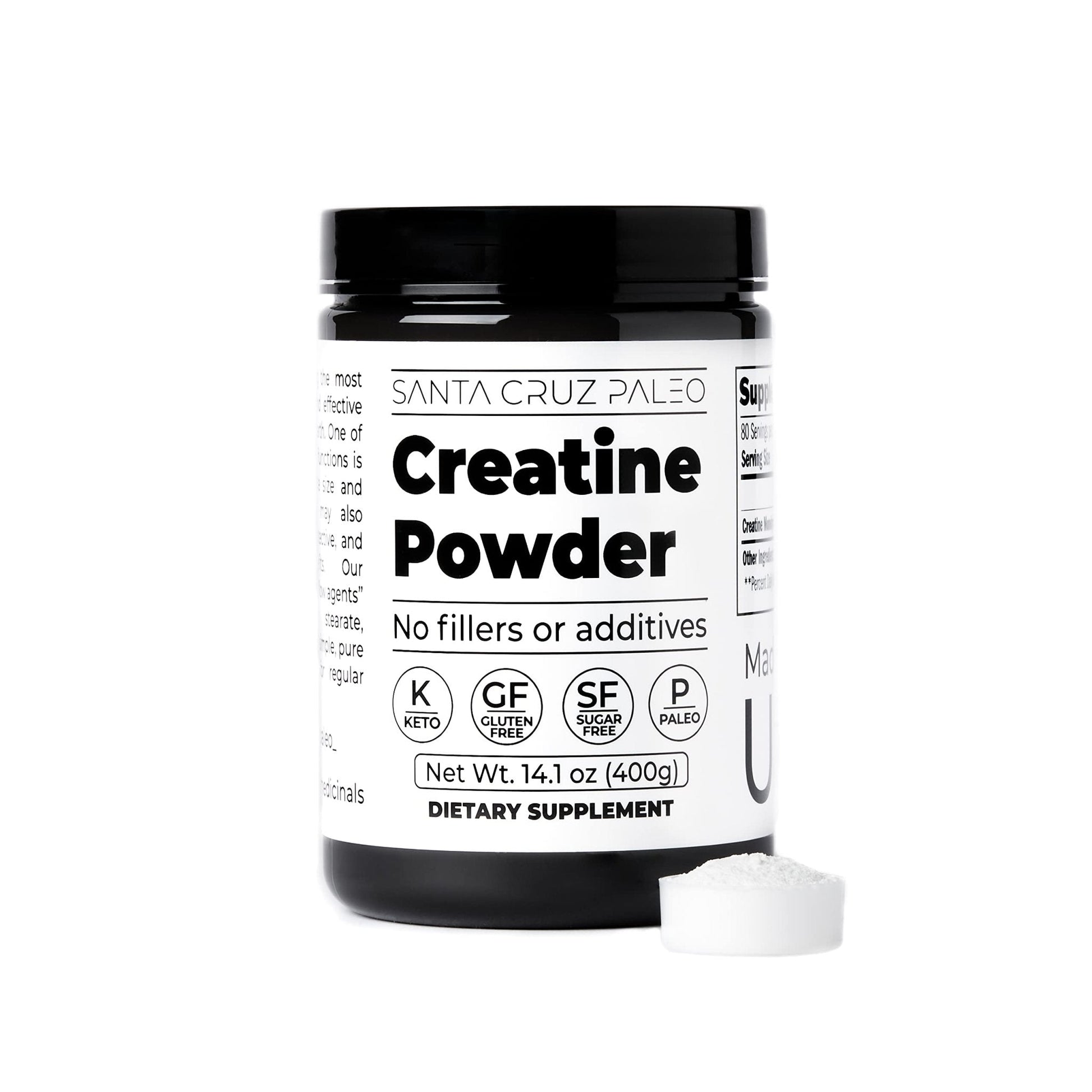 Santa Cruz Paleo, Creatine Monohydrate Powder Micronized, Unflavored Pre Workout and Muscle Support Supplement, Gluten Free Keto, Mix with Water or Shakes - PrimeBioHealth - canada supplements