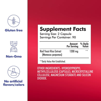 Santo Remedio Red Yeast Rice, Supports Cardiovascular System, Dietary Supplement, 1200 mg per Serving, 180 Capsules - PrimeBioHealth - canada supplements