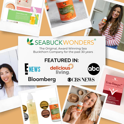 SeabuckWonders Organic Sea Buckthorn Oil Omega-7 Complete,120 Softgels, 60 Day Supply, with Omega 3, 6 & 9, Supports Hair - PrimeBioHealth - canada supplements