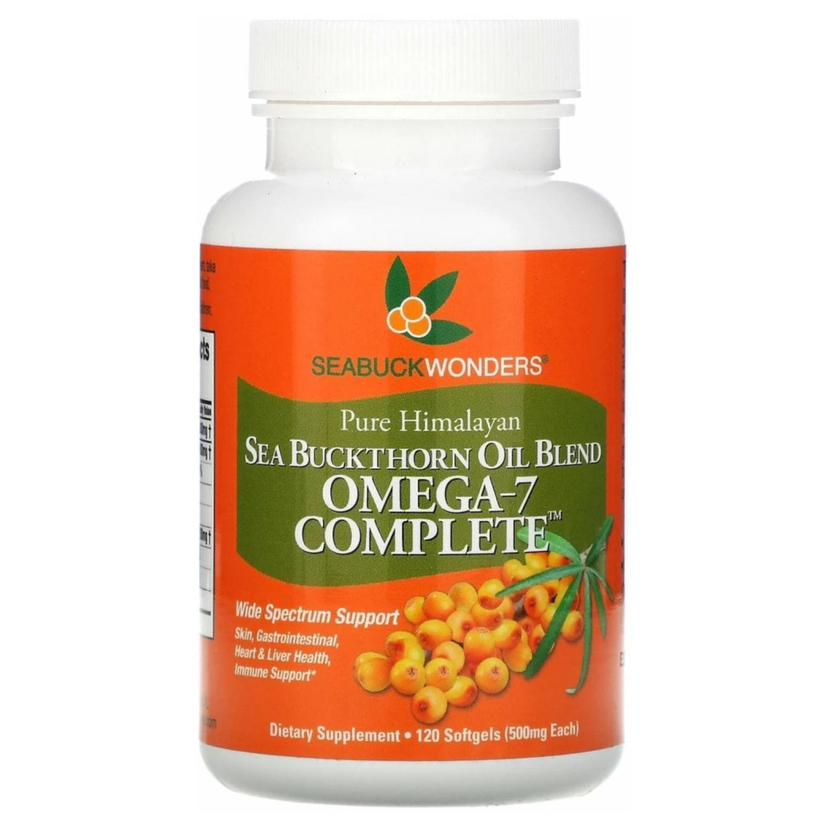 SeabuckWonders Organic Sea Buckthorn Oil Omega-7 Complete,120 Softgels, 60 Day Supply, with Omega 3, 6 & 9, Supports Hair - PrimeBioHealth - canada supplements